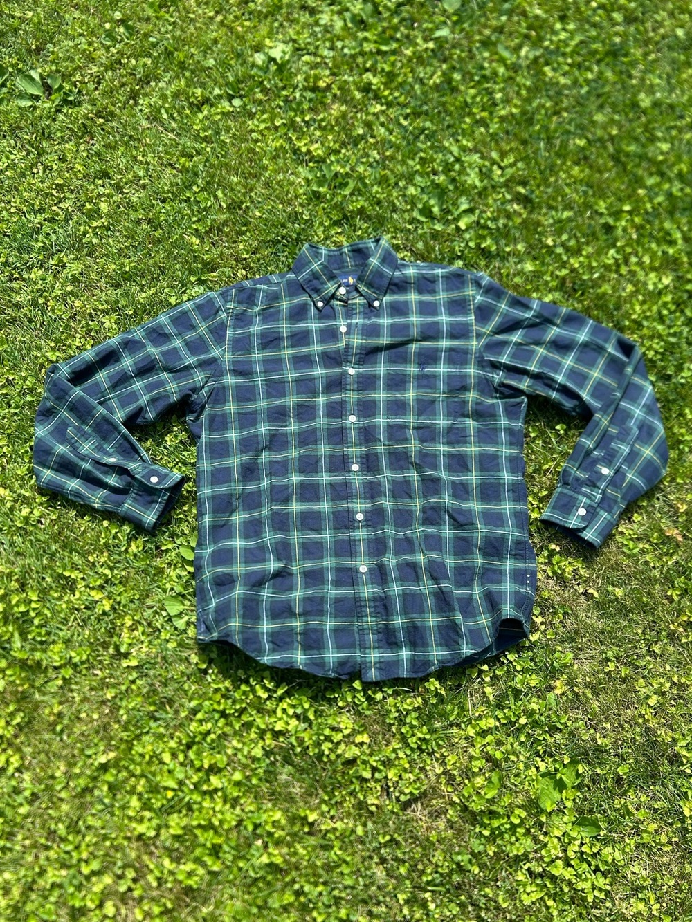Polo by Ralph Lauren green plaid button down